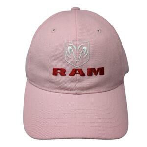 RAM Strapback Hat Pink One Size Adjustable Embroidered Magic Headwear